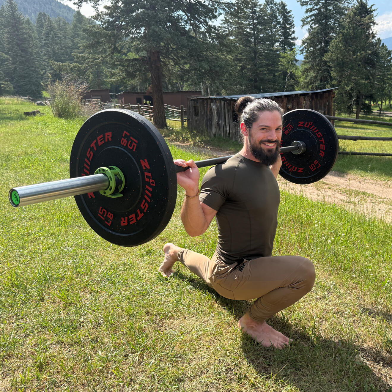 Stephen doing ATG Split Squat
